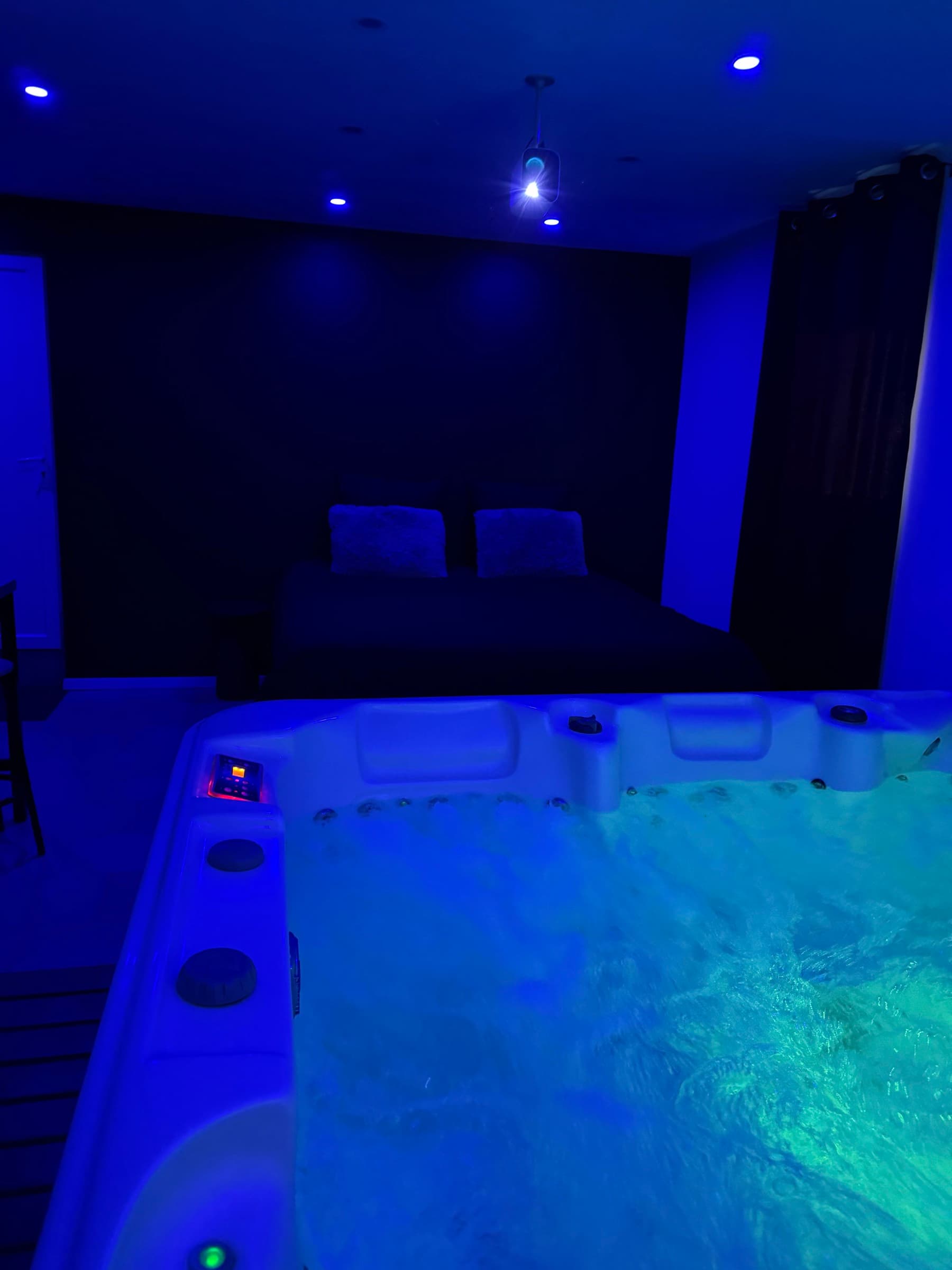 Jacuzzi privatif éclairé